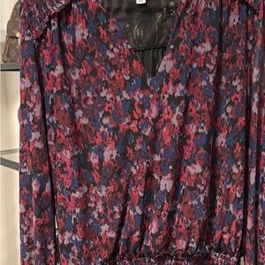 Evereve Multicolor Mesh Top